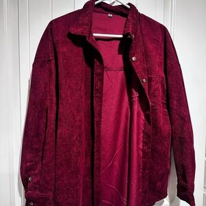 Burgundy Corduroy Jacket